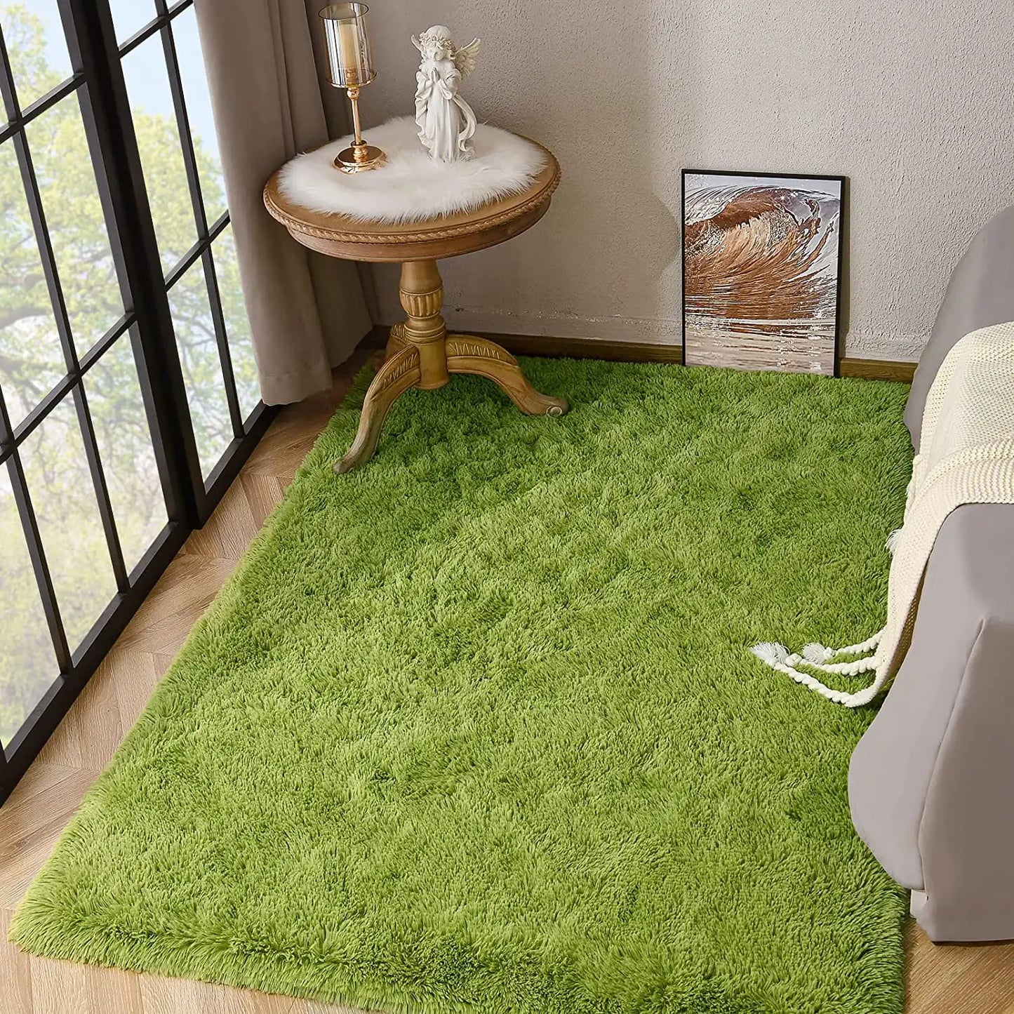 Fluffy Area Rugs for Bedroom Living Room Soft Fuzzy Non Slip Carpet