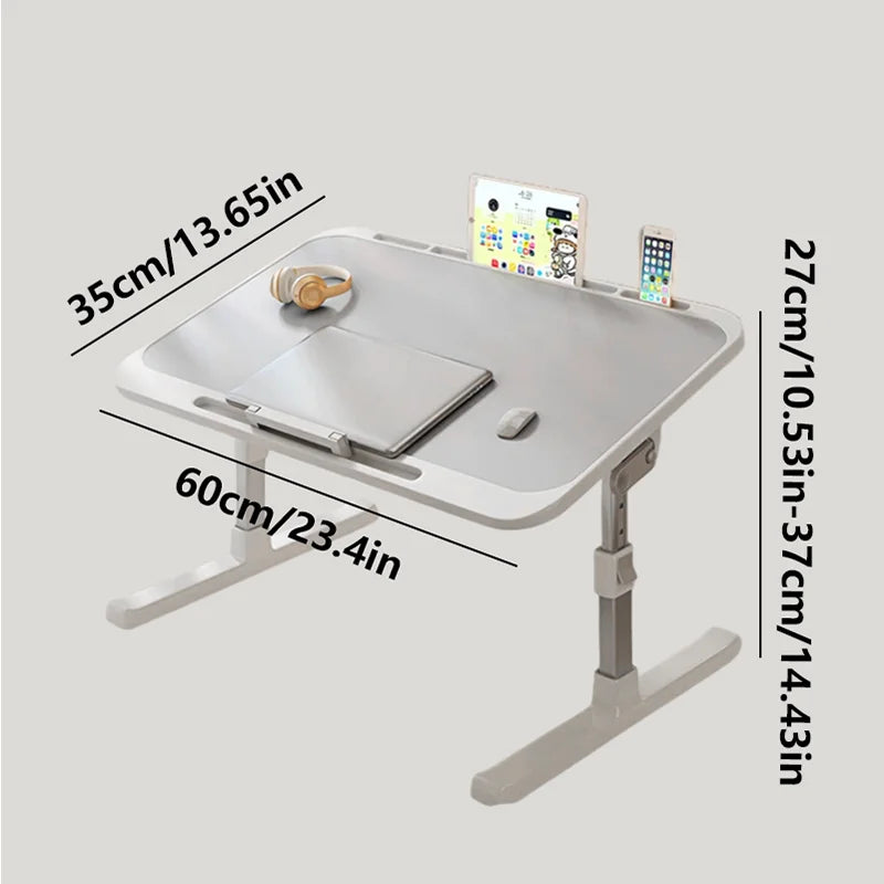 Adjustable Foldable Bedside Table Laptop Desk for Students Home Office