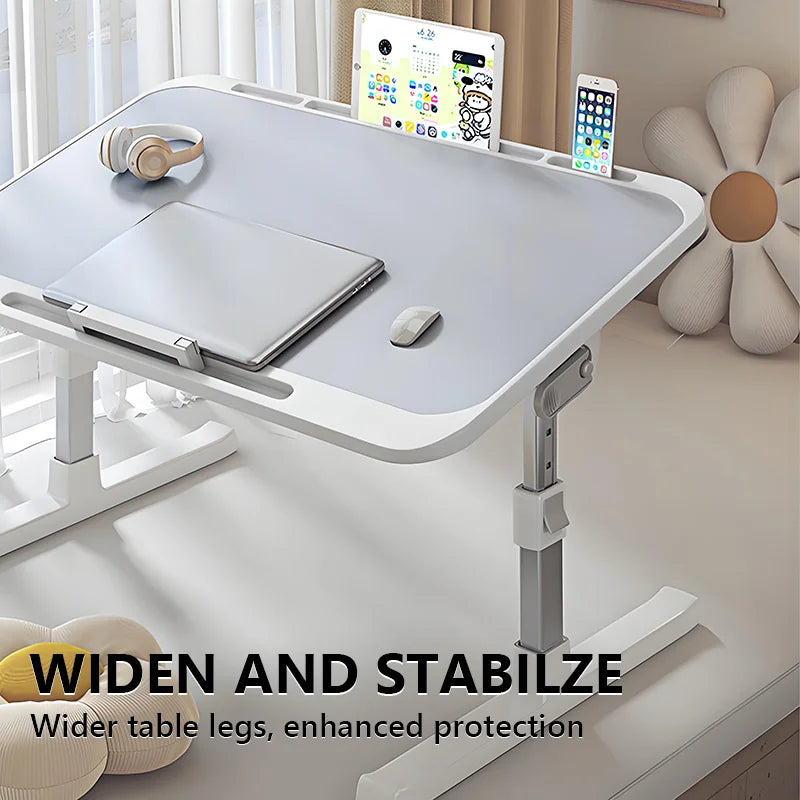 Adjustable Foldable Bedside Table Laptop Desk for Students Home Office
