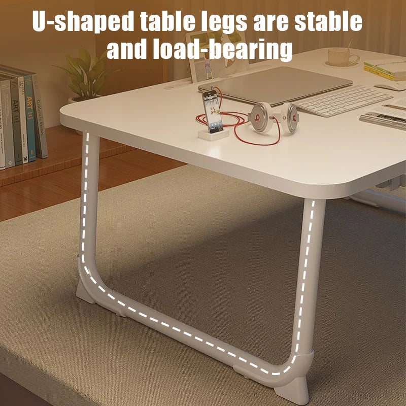 Multi-functional Folding Desk Laptop Table Space-Saving Bay Window Desk