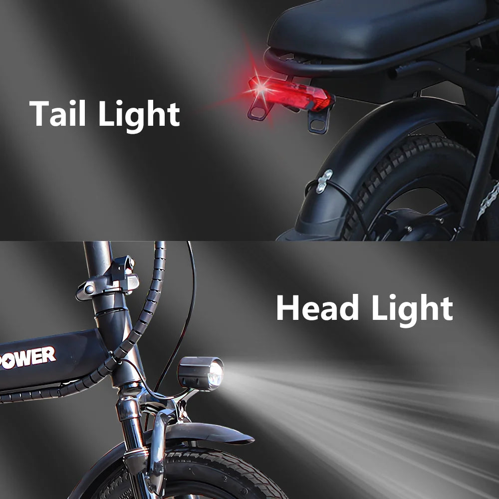 Ljustra 14 Inch Foldable Electric Bicycle 400W Motor City Commuting EBike