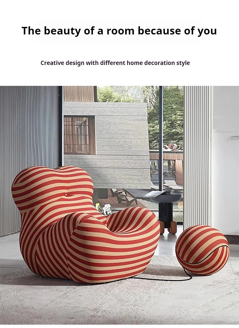 Ljustra Lazy Sofa Lounge Single Chaise Bean Bag Recliner Armchair