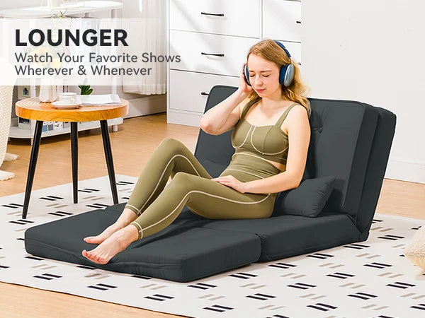 Ljustra Convertible Folding Sofa Bed Sleeper Chair Modern Living Room