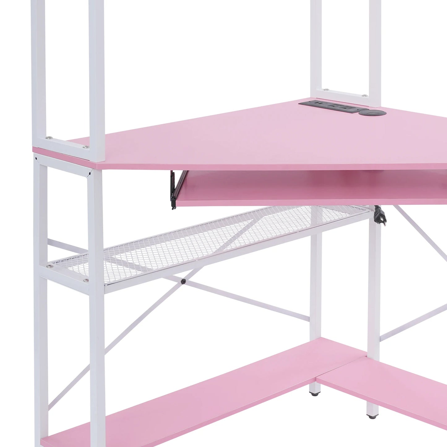 Pink Corner Desk Small Space Corner Computer Desk Modern Home Office