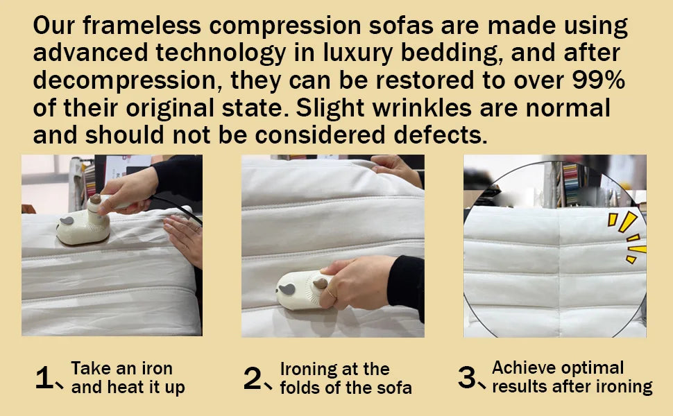 Ljustra Modern Bean Bag Floor Sofa Memory Foam Recliner Chair