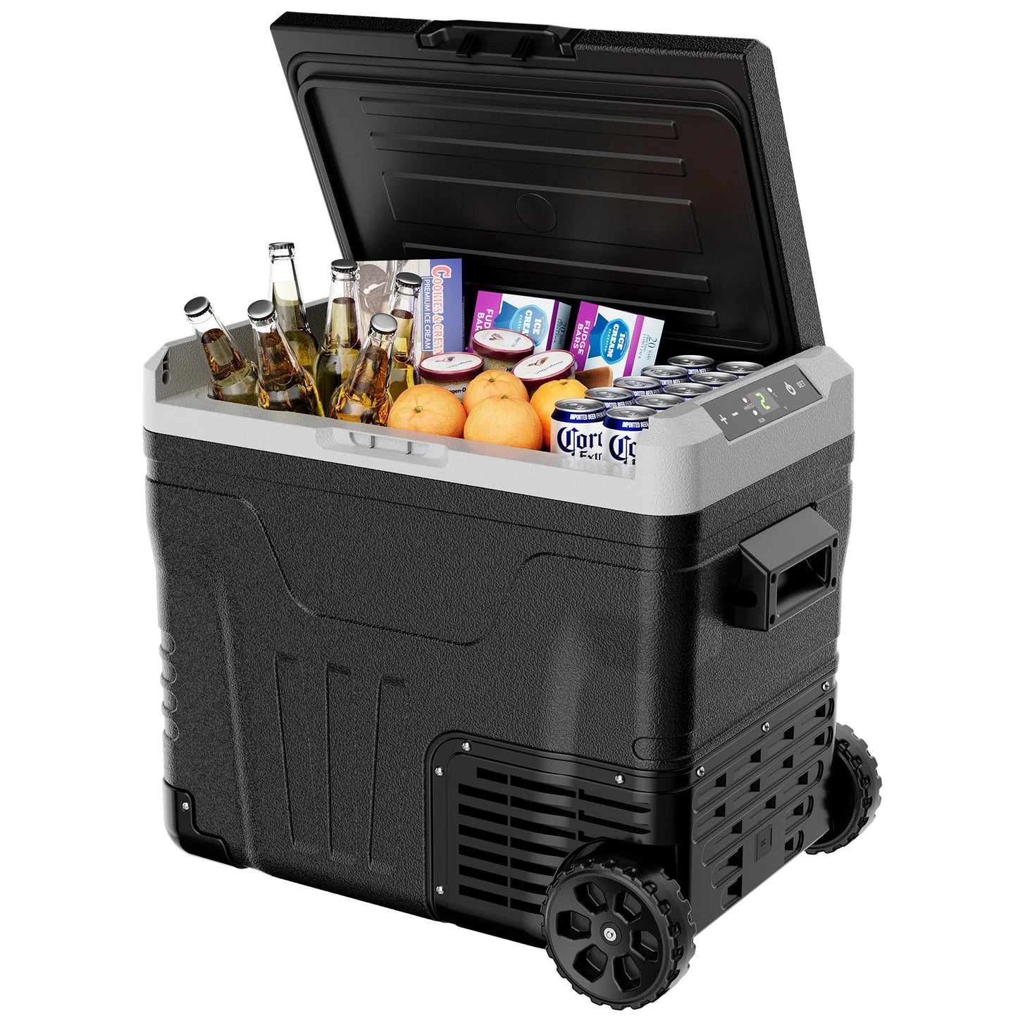 SIMZLIFE 50L Car Refrigerator Portable Freezer Electric Cooler 12V 24V