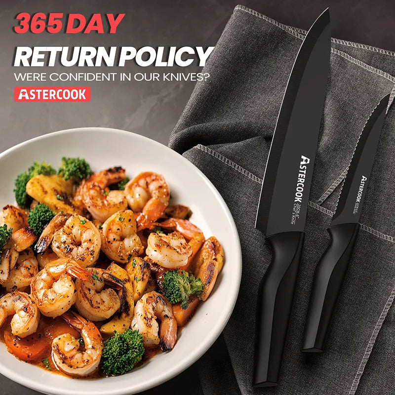 Ljustra Astercook Kitchen Knife Set 15 Pieces with Built-in Sharpener