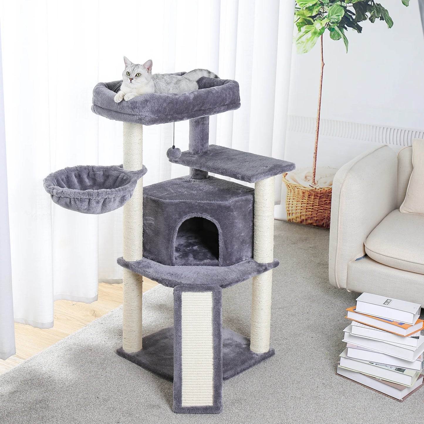 Luxury Cat Climbing Frame Multi-Layer Scratching Post Playground