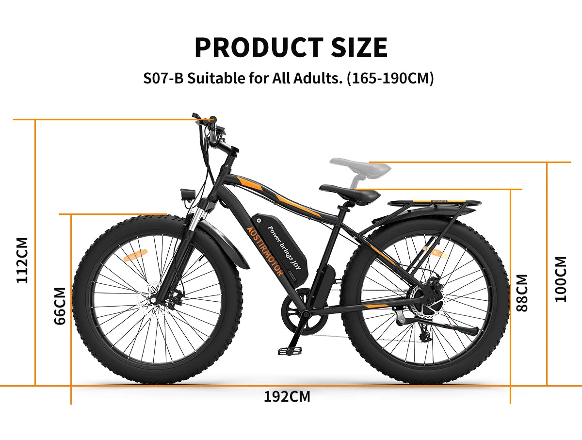 Ljustra Electric Mountain Bike 750W Motor 48V 13Ah Lithium Battery