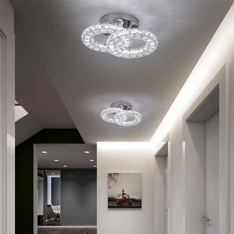 K9 Crystal LED Ceiling Light Modern Chandelier Indoor Lighting Fixture