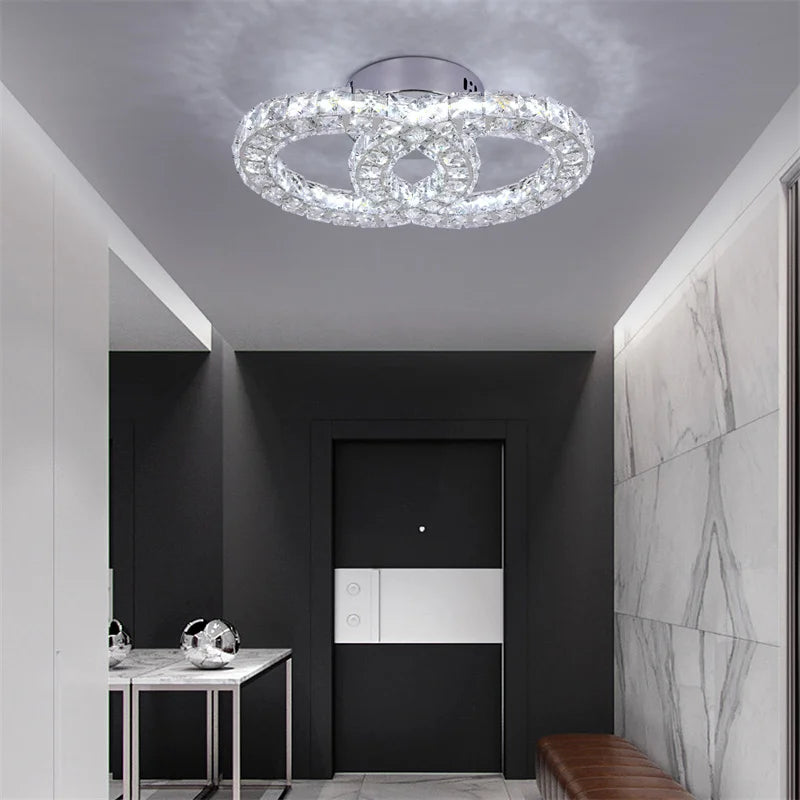 K9 Crystal LED Ceiling Light Modern Chandelier Indoor Lighting Fixture