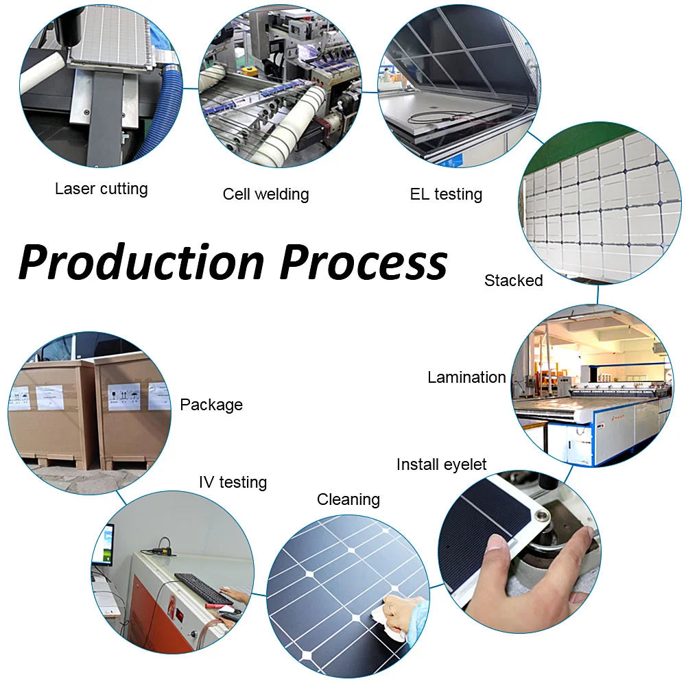 100 Watt Flexible Solar Panel Monocrystalline 12V 24V Battery Charger
