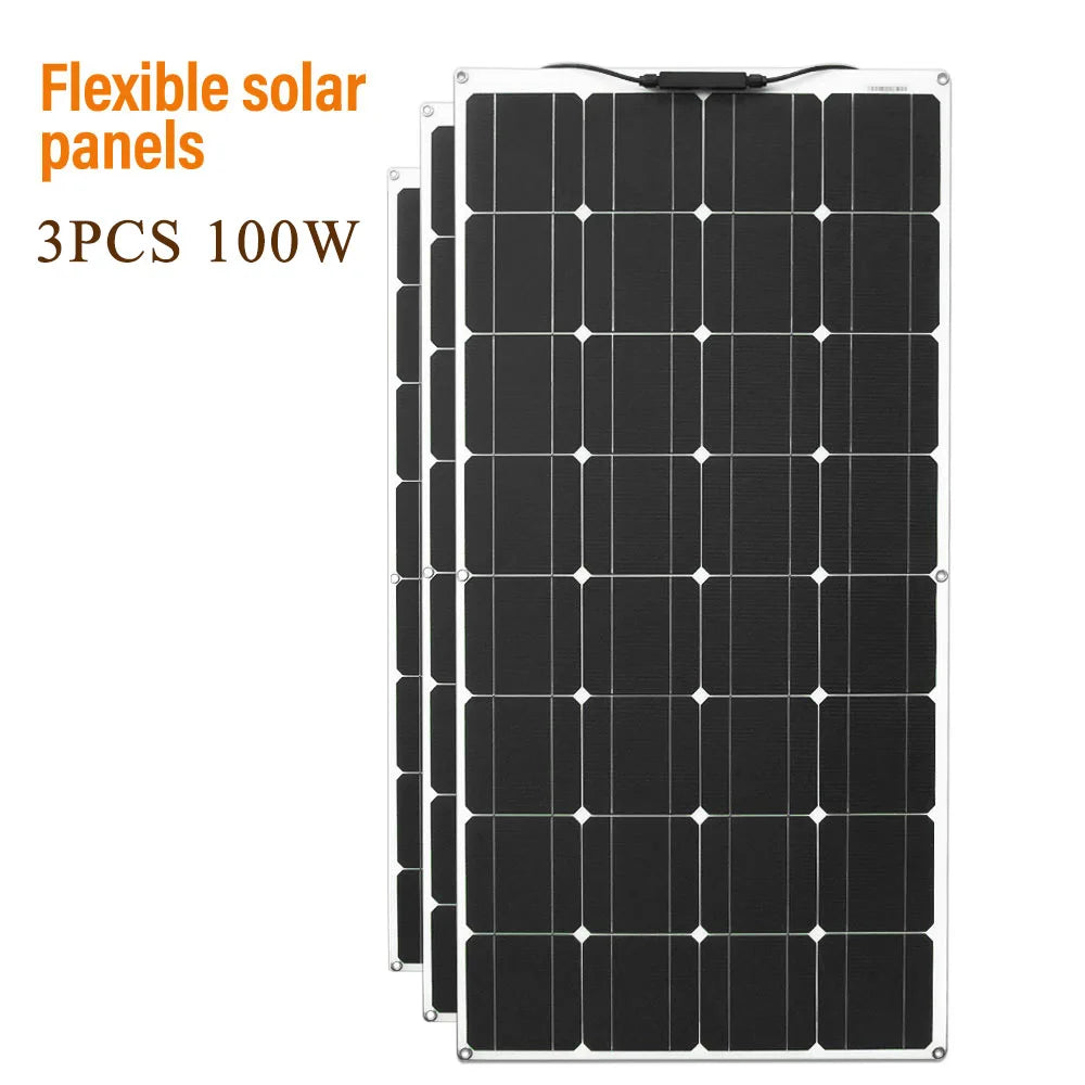 100 Watt Flexible Solar Panel Monocrystalline 12V 24V Battery Charger