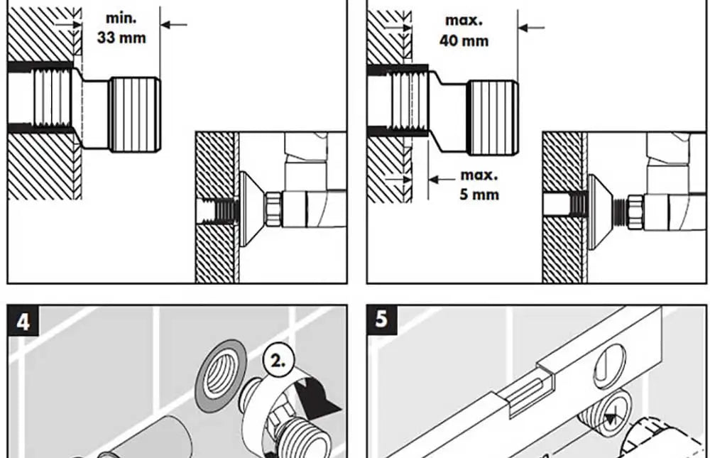 Black Digital Display Thermostatic Shower Faucet Rainfall Mixer Tap