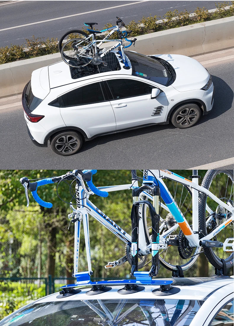 Ljustra Bicycle Car Rack Carrier Suction Cup Quick Install Roof Top Rack
