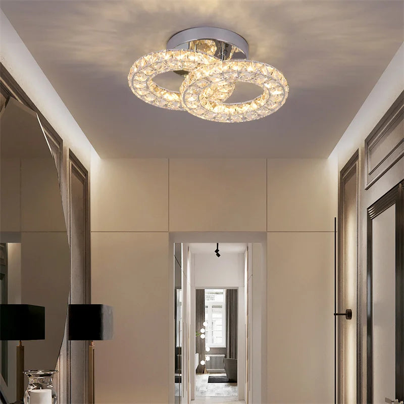 K9 Crystal LED Ceiling Light Modern Chandelier Indoor Lighting Fixture