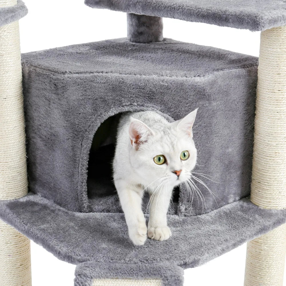 Pet Cat Tree Tower Condo Scratching Post Activity House for Cats