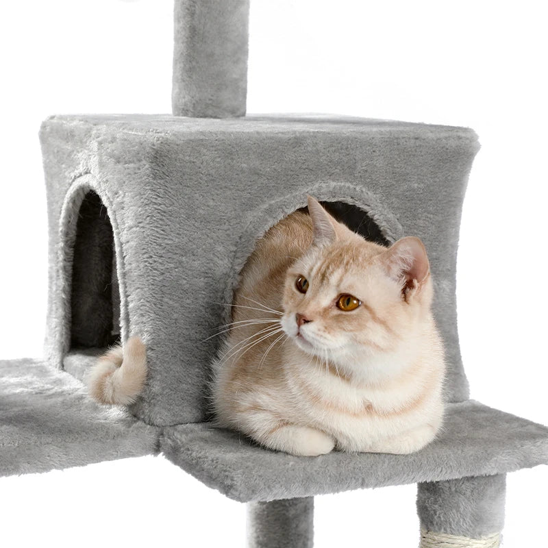 Pet Cat Tree Tower Condo Scratching Post Activity House for Cats