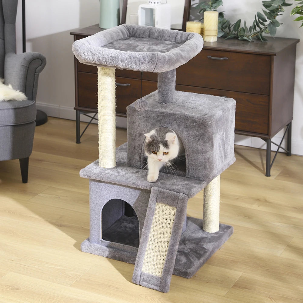 Pet Cat Tree Tower Condo Scratching Post Activity House for Cats