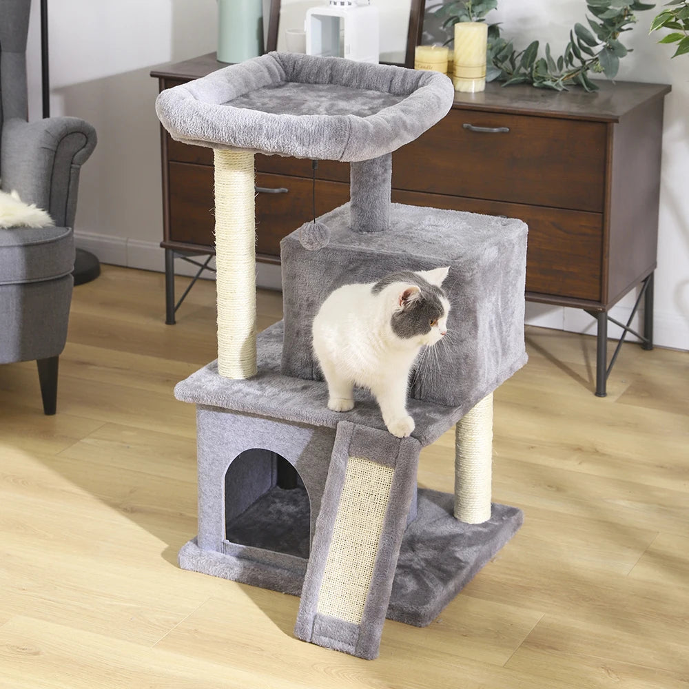 Pet Cat Tree Tower Condo Scratching Post Activity House for Cats