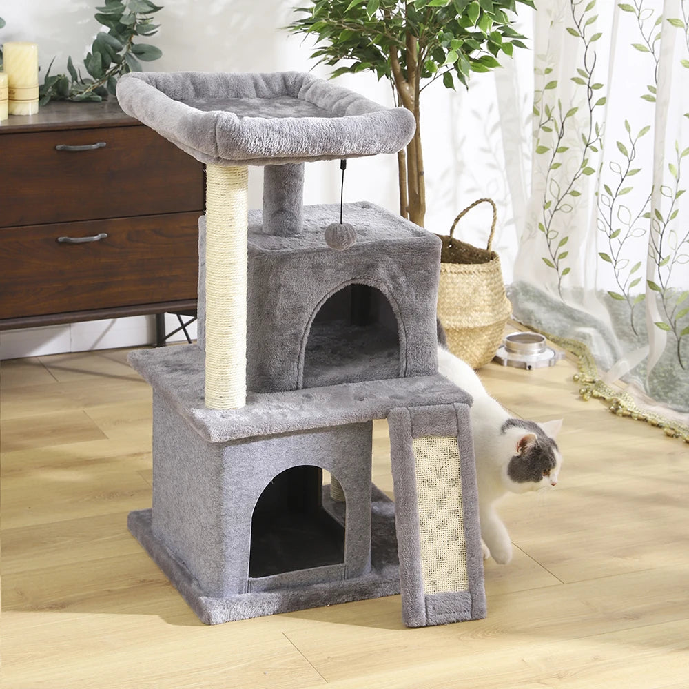 Pet Cat Tree Tower Condo Scratching Post Activity House for Cats