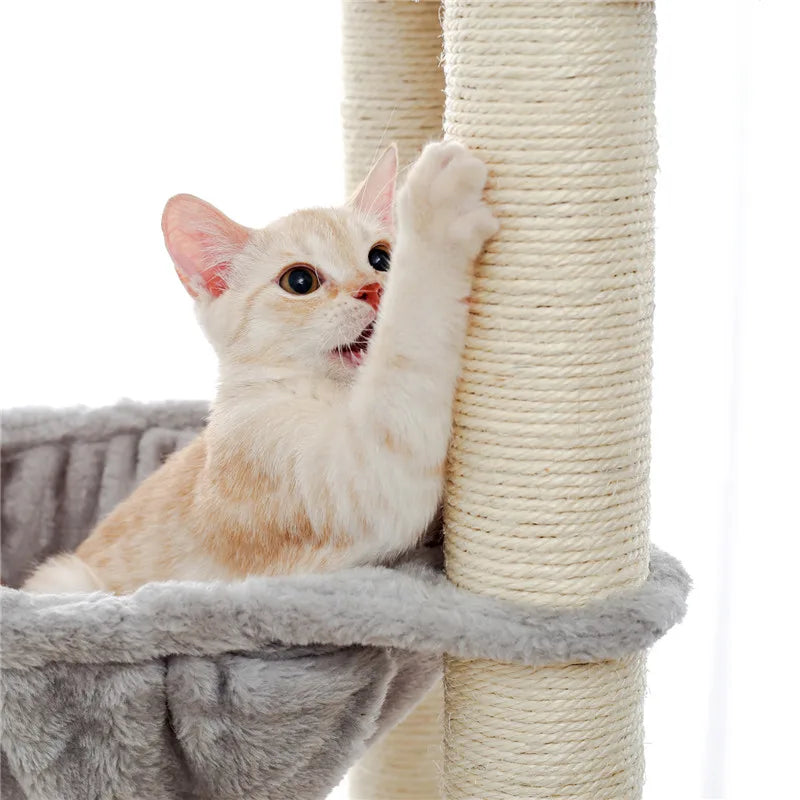 Luxury Cat Climbing Frame Multi-Layer Scratching Post Playground