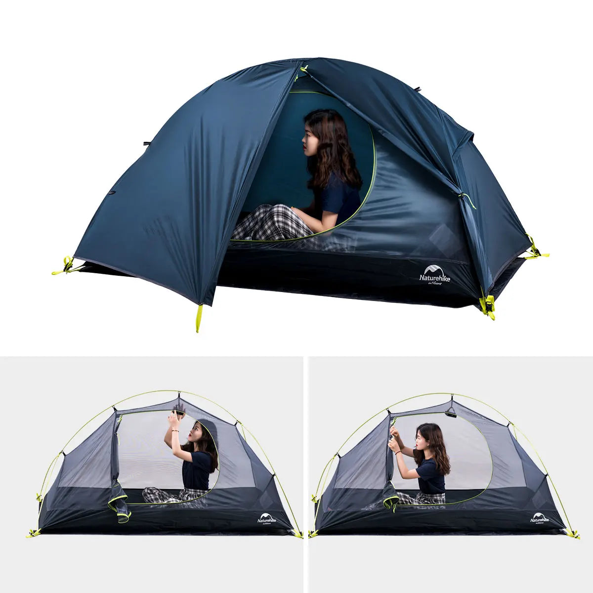 Ultralight 1 Person Backpacking Tent Waterproof Hiking Camping Outdoor