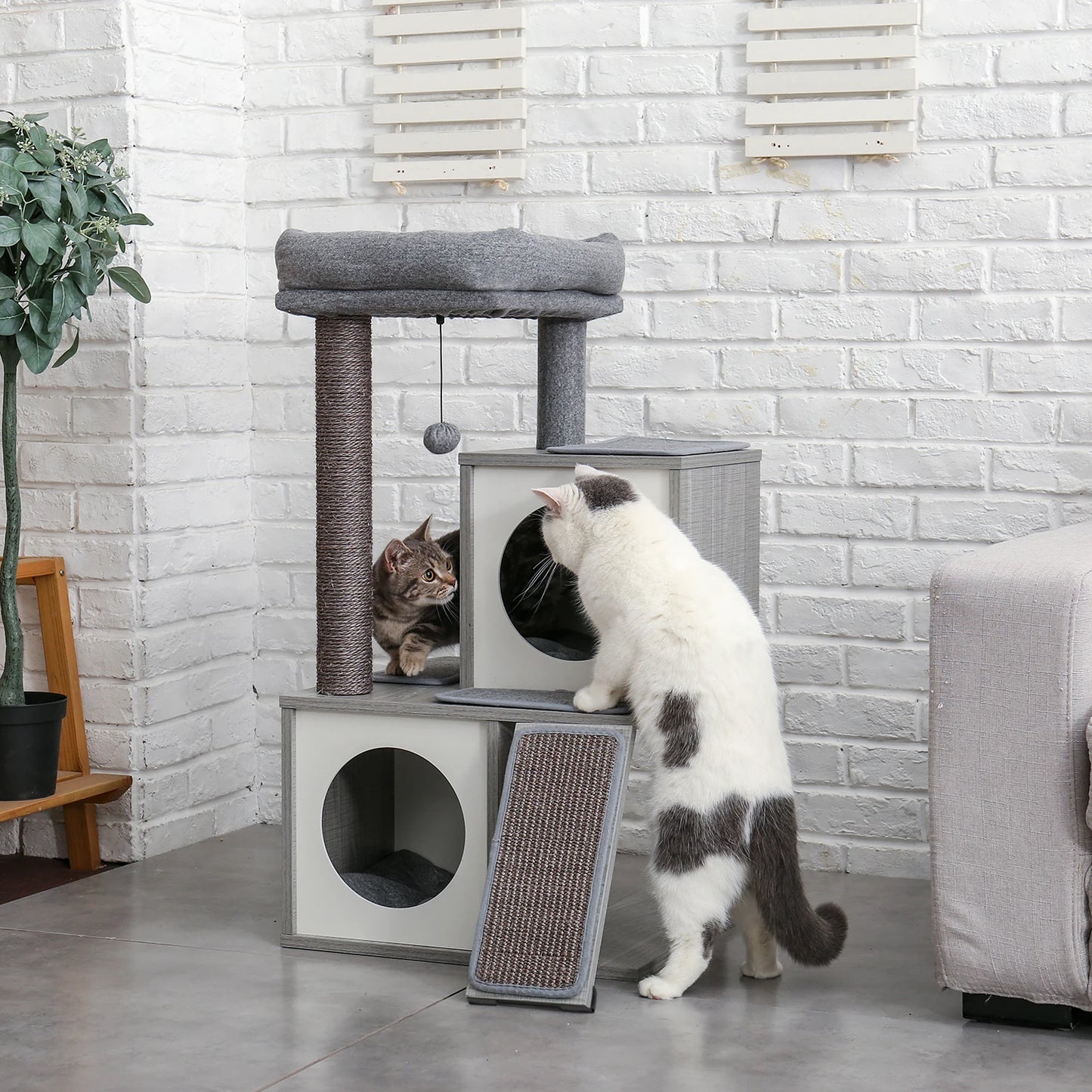 Pet Cat Tree Tower Condo Scratching Post Activity House for Cats
