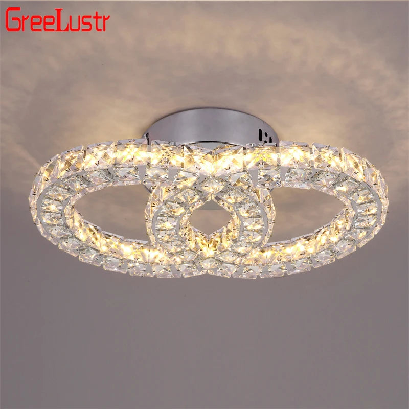 K9 Crystal LED Ceiling Light Modern Chandelier Indoor Lighting Fixture
