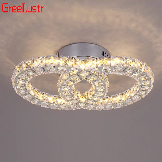 K9 Crystal LED Ceiling Light Modern Chandelier Indoor Lighting Fixture