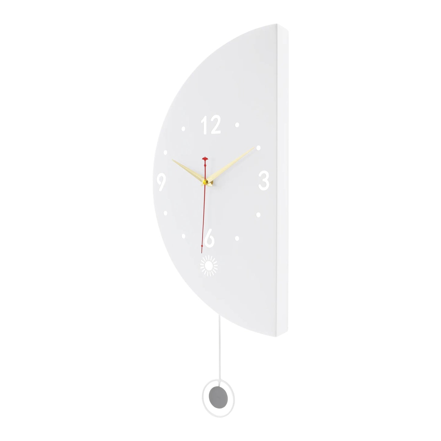 Double Sided Wall Clock 18 Inch Modern Battery Operated Decorative Clock