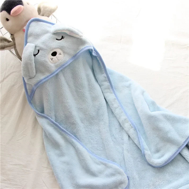 Ljustra Toddler Hooded Towel Soft Bathrobe for Newborns and Kids