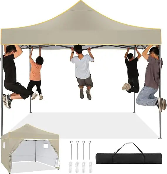 10x10 Pop Up Canopy Tent Heavy Duty Instant Waterproof Portable with Sidewalls