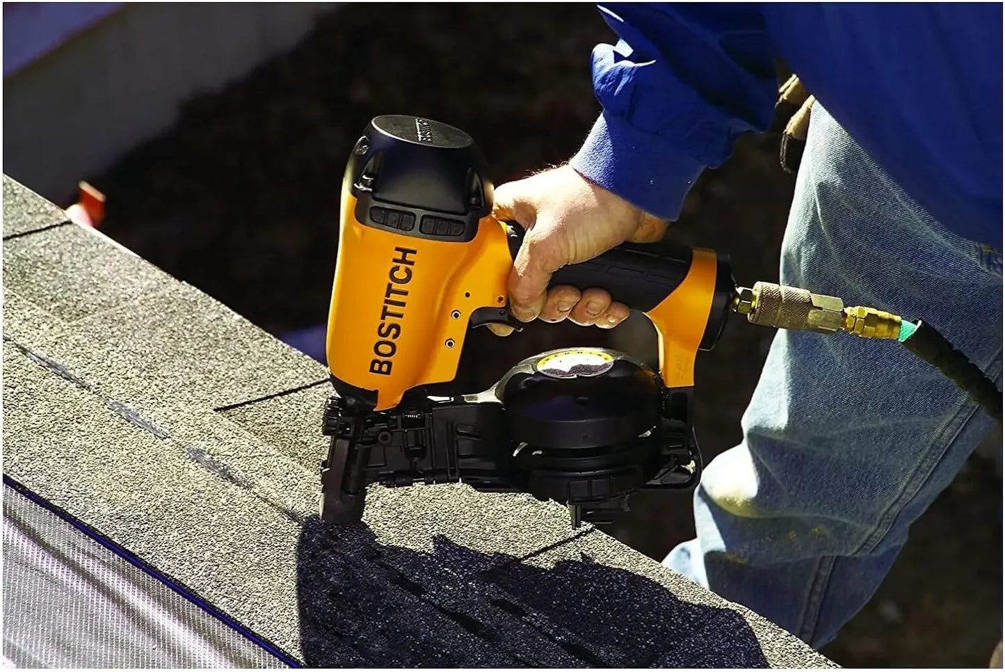 BOSTITCH Coil Roofing Nailer Heavy Duty 1-3/4 Inch RN46 Tool