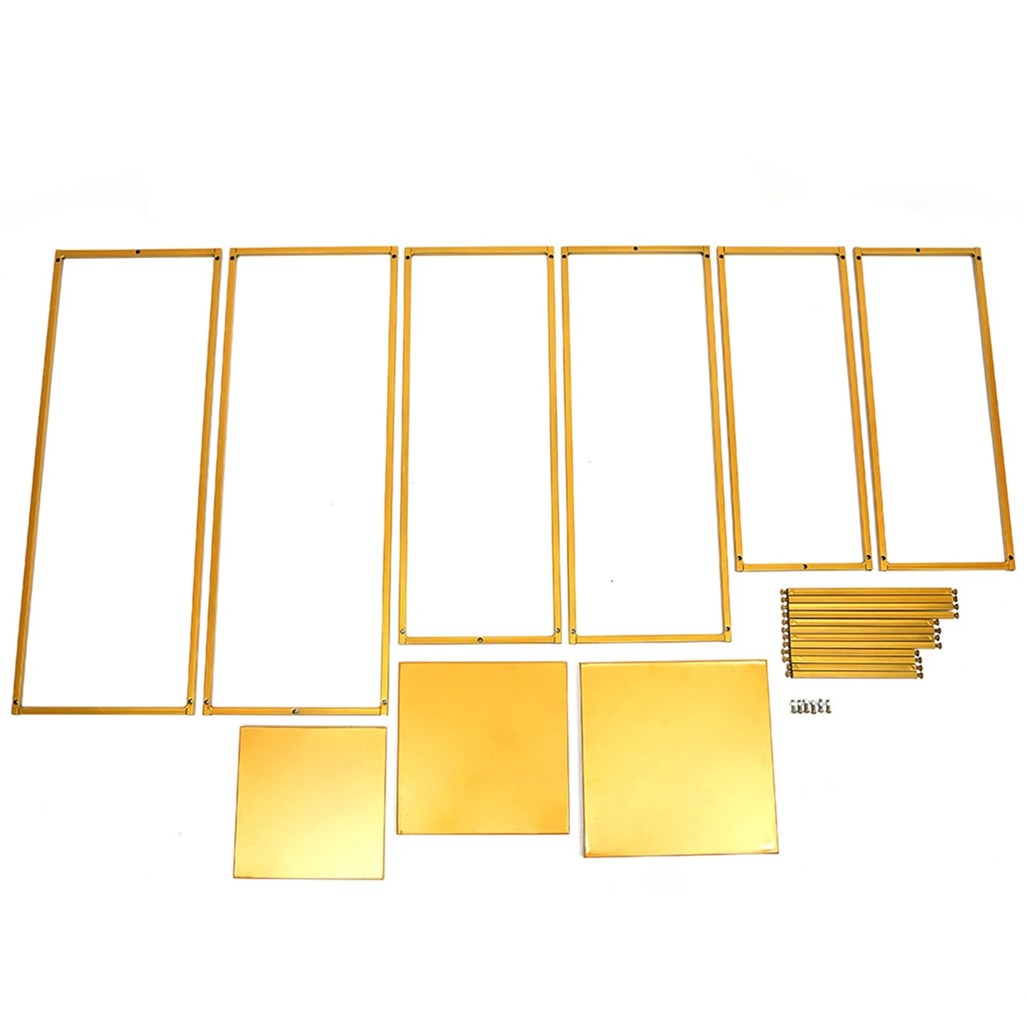 Set of 3 Metal Square Flower Stands Plant Holders for Home Wedding Decor