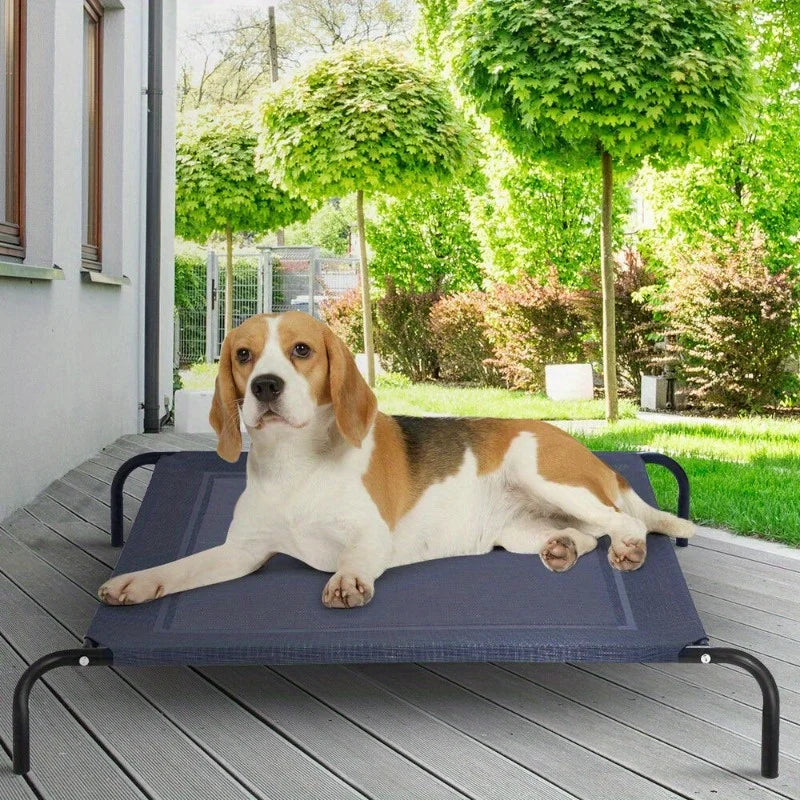 Ljustra Large Elevated Dog Cat Bed Cot Indoor Outdoor Steel Frame