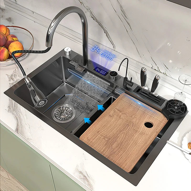 Hidden Stainless Steel Bar Sink Undermount Mini RV Washbasin Multifunctional