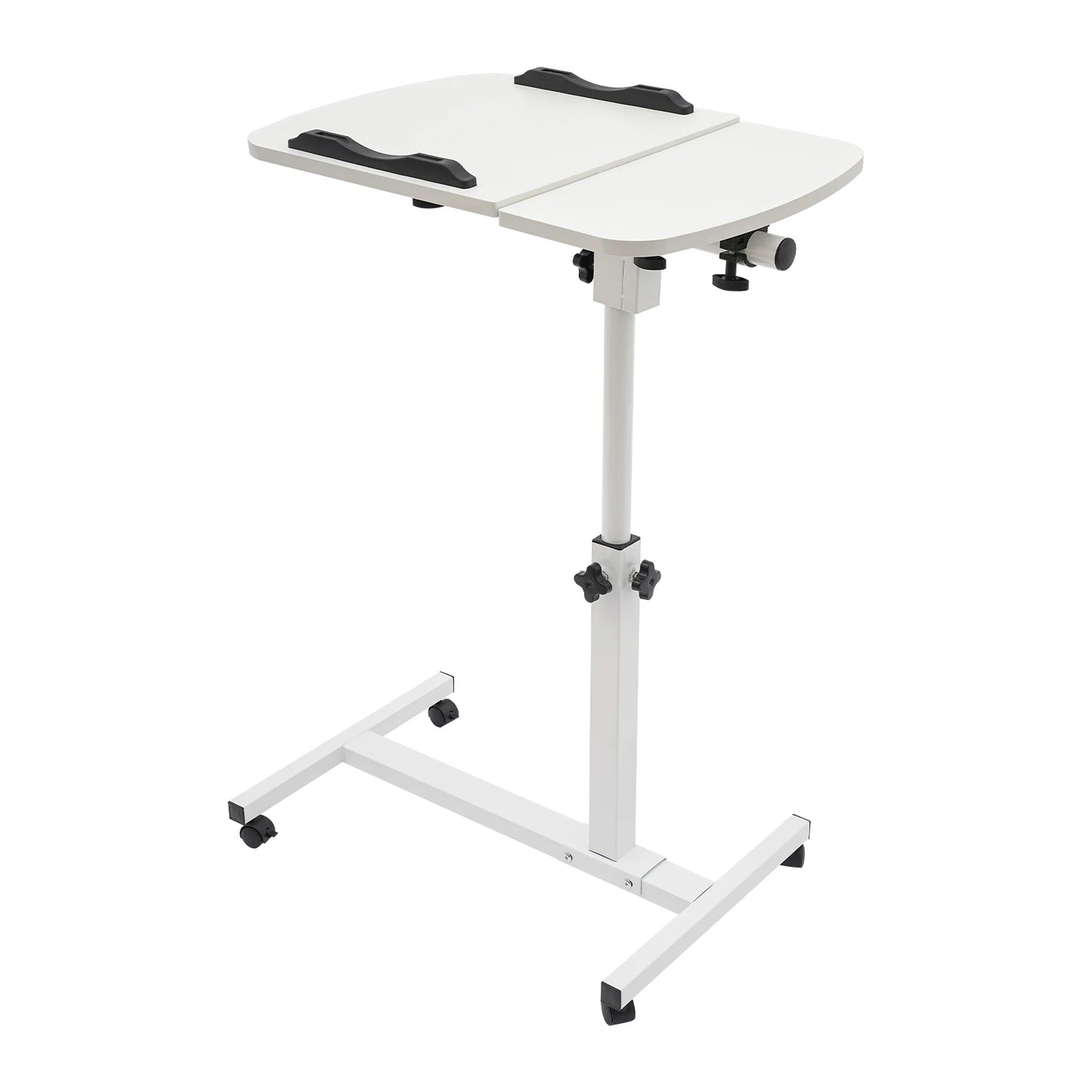 Adjustable Laptop Desk Stand with Swivel Wheels for Home Office