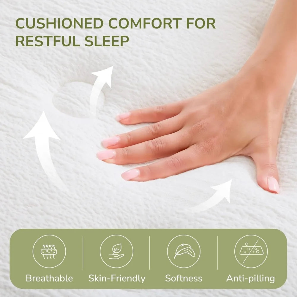 Ljustra 12 Inch Queen Size Hybrid Mattress for Ultimate Comfort