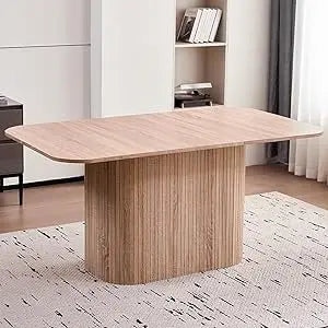 Ljustra 63 Inch Large Dining Table for 4-6 Modern Farmhouse Style