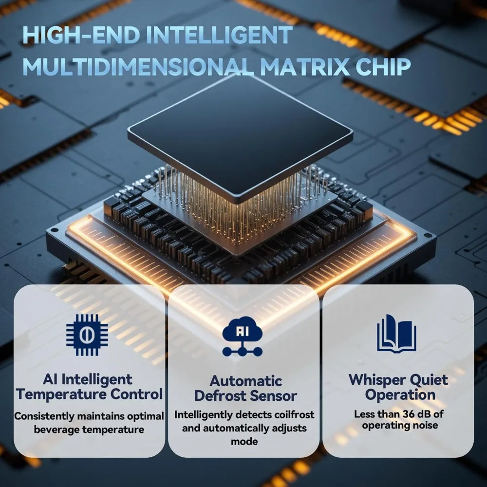 Beverage Refrigerator 128 Can Mini Fridge Cooler for Home Office Bar