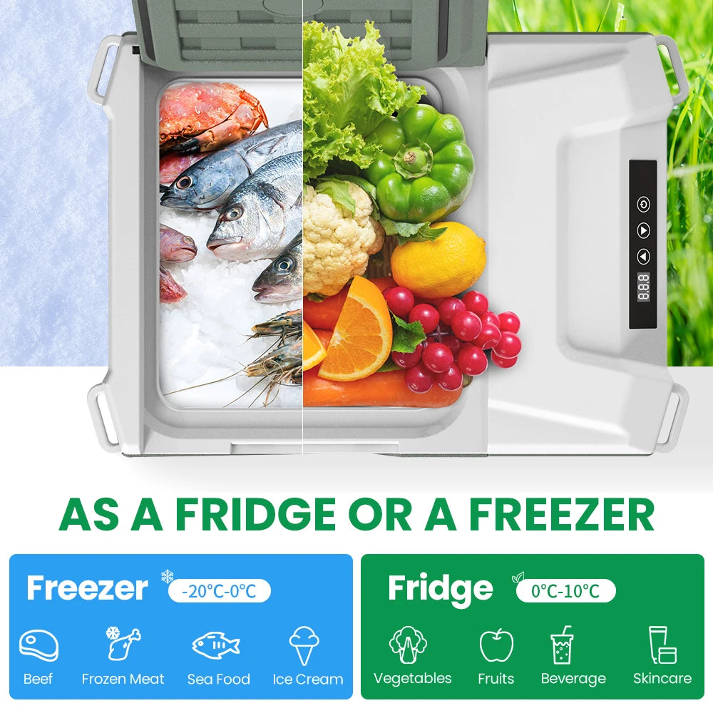 Alpicool NL9 Portable Refrigerator 12V 24V Mini Freezer for Camping