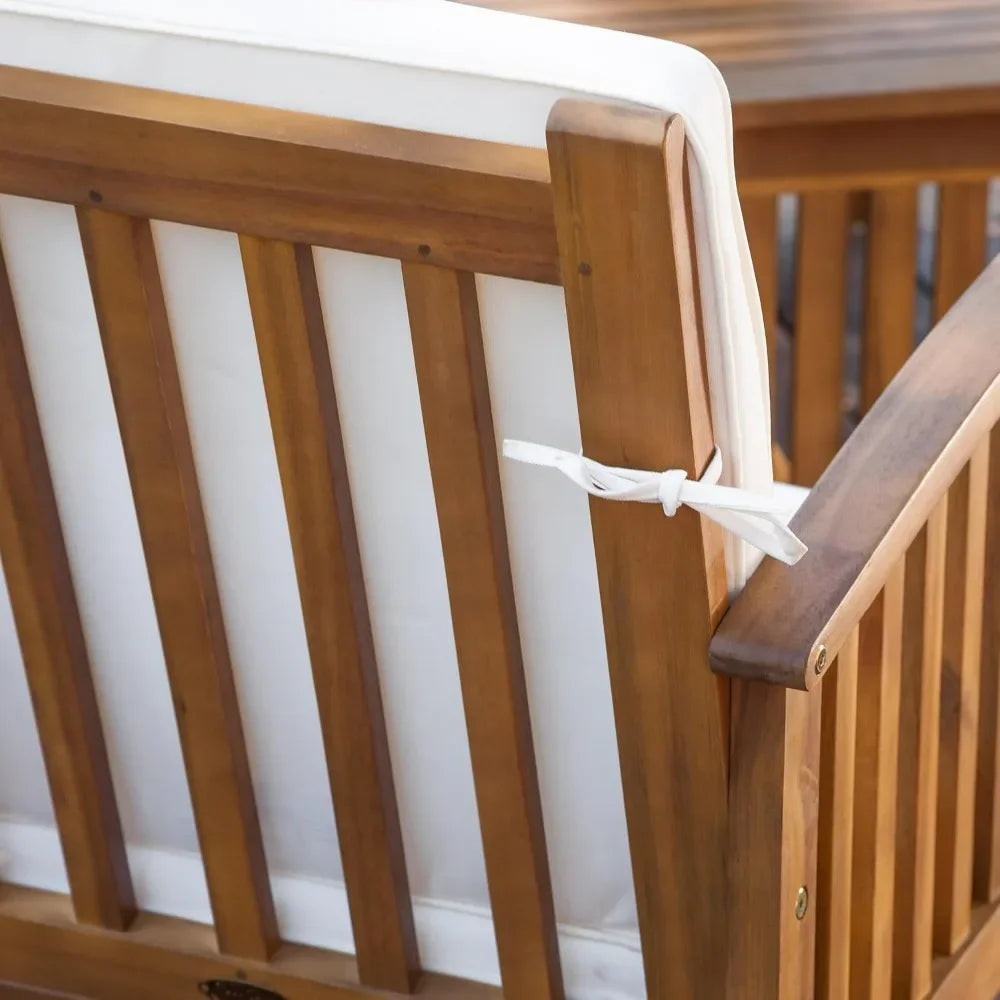 Carolina Outdoor Acacia Sofa Set 4-Piece Garden Furniture Set