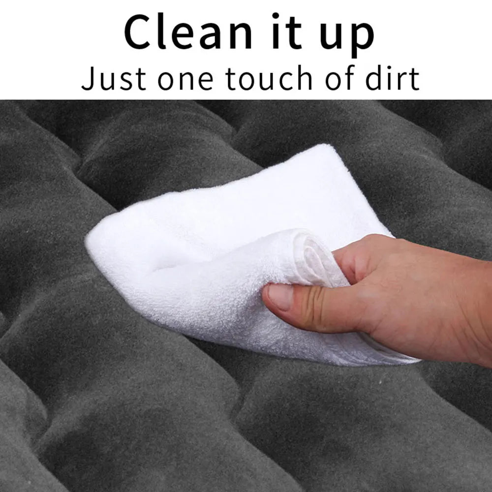 Portable SUV Travel Air Mattress Inflatable Car Camping Bed with Pillows