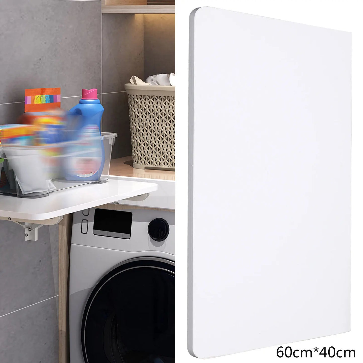 Floating Wall Mounted Writing Table Computer Desk Space Saving Home Office