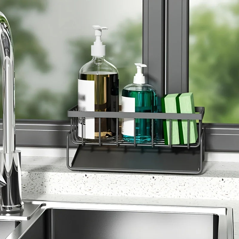 Multi-Functional Sink Caddy Organizer Kitchen Storage Sponge Drain Rack