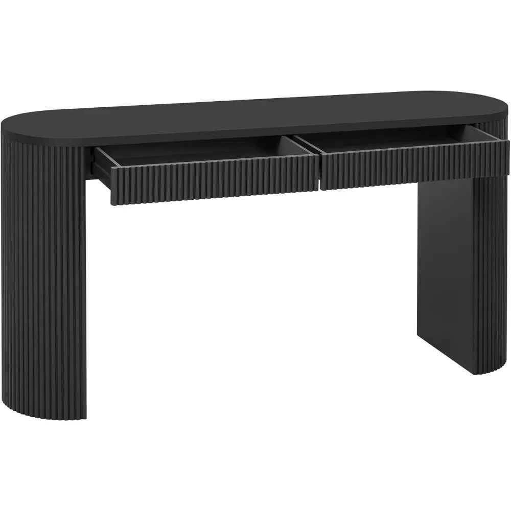 Sophisticated Console Table with Pine Veneer for Entryway Living Room