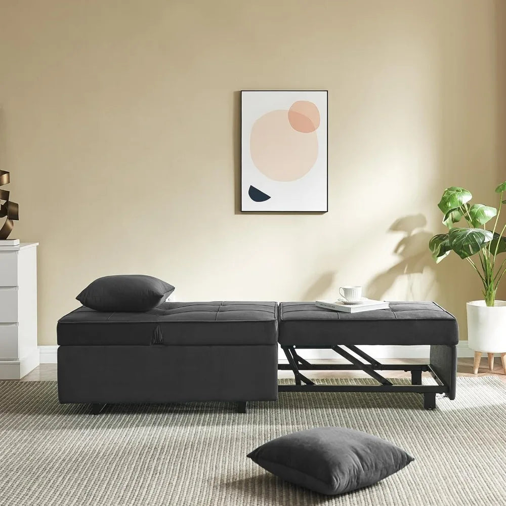 Ljustra 4-in-1 Convertible Sofa Bed Loveseat Sleeper Chair Couch