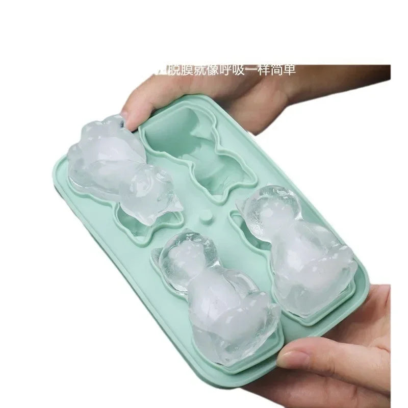 Silicone Cat Ice Cube Mold Fun Animal Ice Balls for Home Use