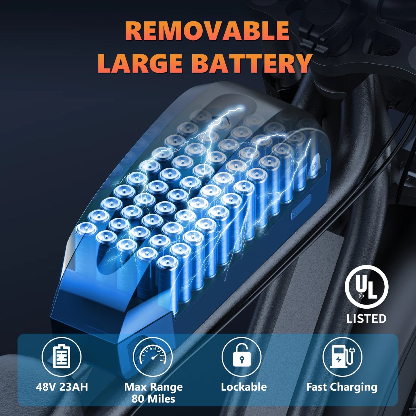 Ljustra Kickwey K7 Electric Bike 1500W 48V 20 Inch Fat Tire Mountain